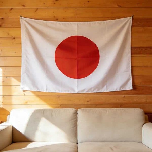 Japan National Flag 90x150 Cm Polyester Hanging Banner for Patriotic Pride Easy-to-Hang Cultural Events And Gatherings L260603