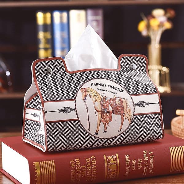 designer luxury tissue box High-end Creative Retro Exquisite Tissue Storage Home Napkin Box Light Luxury Living Room Coffee