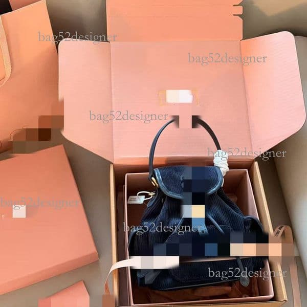 Designer bag Luxury bag Miu Mi S New Corduroy Flap Retro College Style Commuter Bag Is Versatile Large Capacity And Convenient For Women