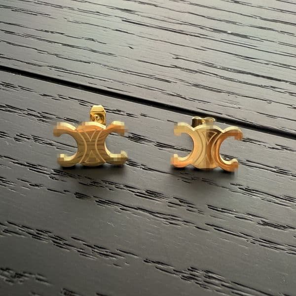 Simple branded luxury 316L Stainless Steel 3 sizes small middle large 1.2cm letter CL stud Earring 18k Gold Silver studs Earrings Women girls Wedding Party Jewelry