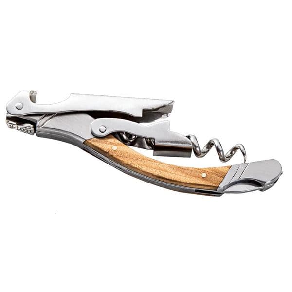 Laguiole style Wood Handle Wine Opener Corkscrew Beer Can Bottle Openers Stainless steel Professional Wooden Accessories 260325