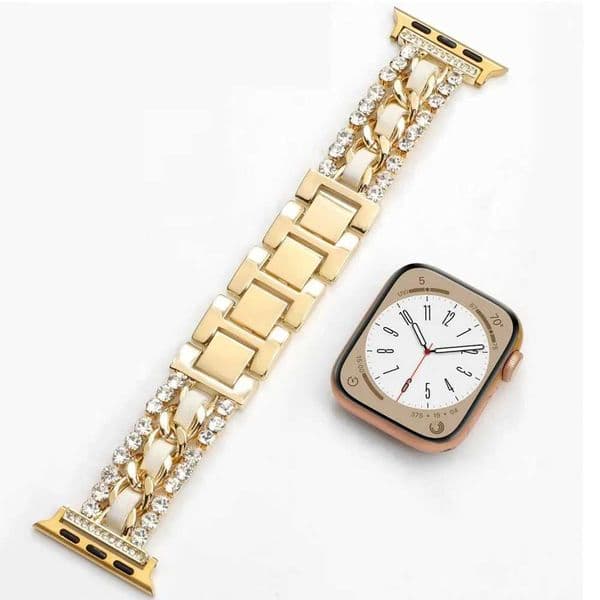 Diamond Watch Strap for Watch tra 49mm Bling Metal Bracelet for iwatch S11 10 42 46mm Correas 9 8 7 6 5 SE 40 41 44 45mm C260325