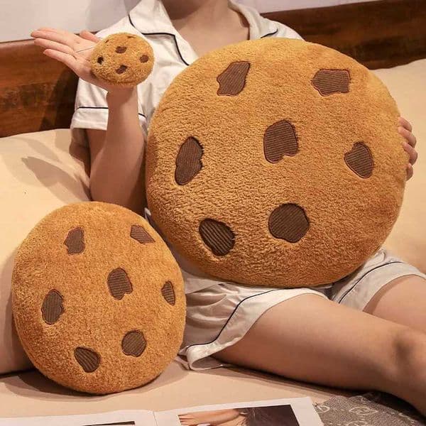 Creative Cookies Plush Seat Cushion Soft Food Pillows Stuffed Doll Toys for Kids Children Girl Birthday Room Decor New Year Gift H260325