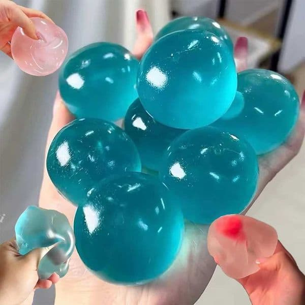 2026 Blue strawberry Maltose Squishy Toys Anti Stress Fidgets Soft Simulated Transparent Maltose Slow-rebound Decompression Toy Z260325