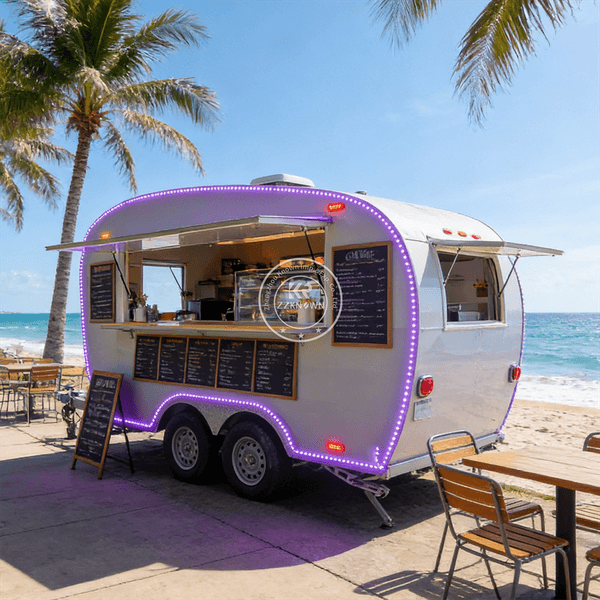 Street Catering Mobile Kitchen Coffee Food Trailer Urban Pizza Cart Snack Ice Cream Food Truck Mobile Food Trailer For Markets