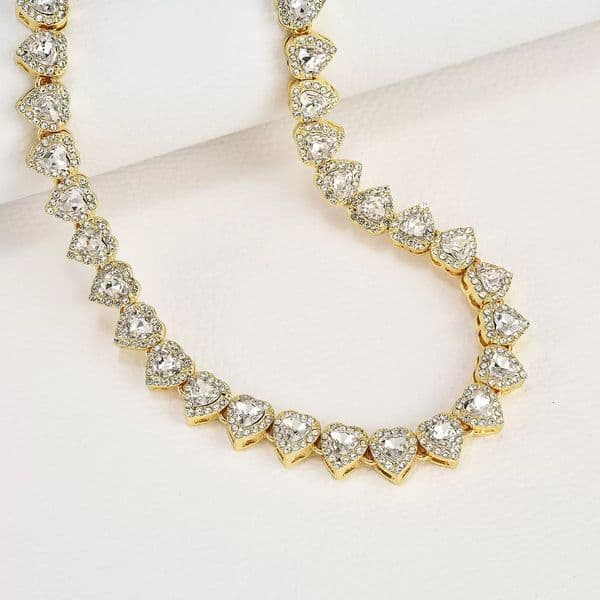 Tennis bracelet Moissanite chain Designer necklace Jewellery designer for women Chains for men Necklace lengh 45mm 50mm 60mm bangle heart Button suit American ins