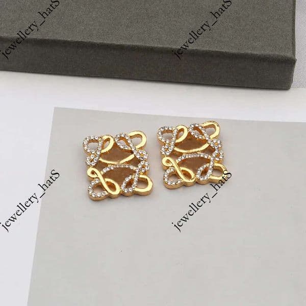 Luxury Designer Earrings Brand Stud Earring Jewelry Fashion For Woman Accessories Wedding Party Gift High Quality