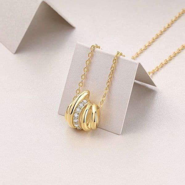 Necklace Real Moissanite Electroplated 18k Necklace Pure Silver Tassel S925 Pendant For Women Designer Necklace Moissanite Chain With Pendant Jewlery