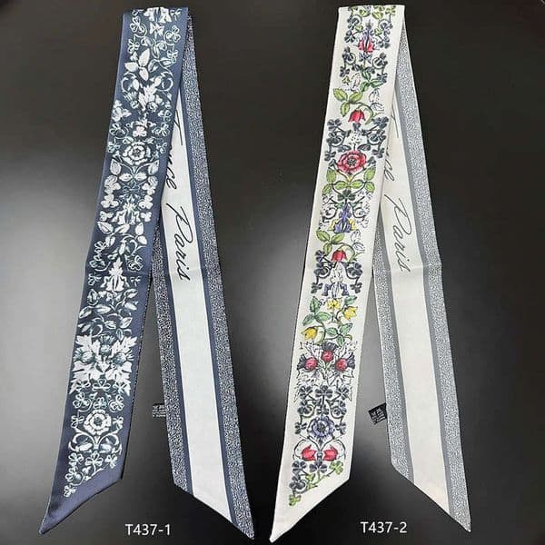 New Long Silk Scarf Women, Spring Autumn Thin Versatile Decorative Ribbon For Wrapping And Tying Bag Handles Qian Pan Qian Pan