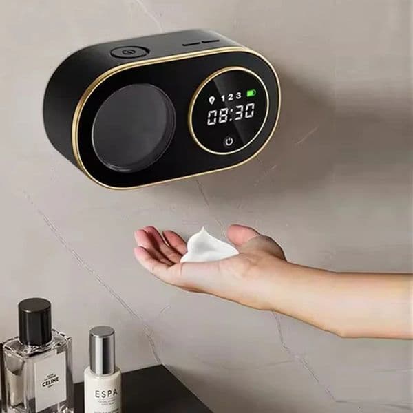 Liquid Foam Automatic Soap Dispensers Time Temperature Display Human Body Induction Hand Wash Waterproof Dispenser 260325