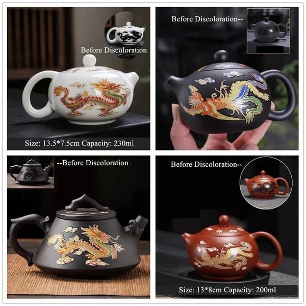 Color-changing Tea Pot Handmade Zisha Xishi Teapot Chinese Teaware Set Kungfu Tea Ceremony Tea Accessories Purple Clay Teapots 260320