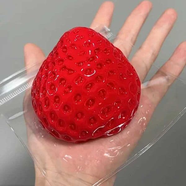 Strawberry Taba Squishy Fidget Toy - Slow Rebound Stress Relief Toy for Kids Adults Office Party Favors - Squeeze Gift C260325