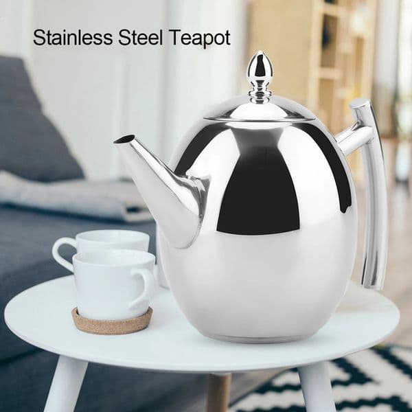 Stainless Steel Kettle Stainless Steel Teapot Tea Coffee Water Kettle Container with Removable Mesh Filter Coffee Water Kettle 260320