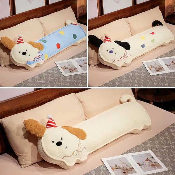 Adult Pillow Cushion Seat Pad Back Cushion Happy Puppy Long Home Office Rest H260325