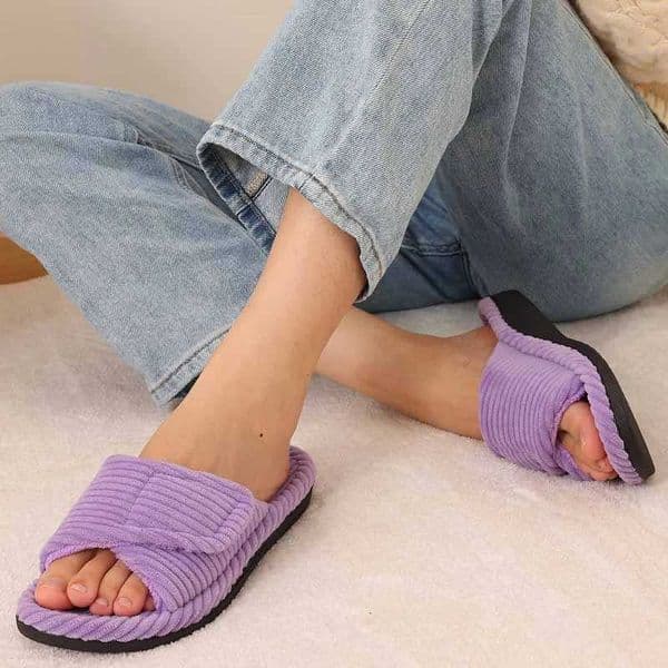2026 Eyriphy Spa Womens Fuzzy Cologne Faux Fur Perfume Slippers Memory Foam Comfy Open Toe Adjustable Arch Support cologne House Sandals Women perfume Shoe Z260