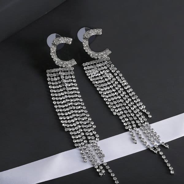 C264YJ3 Fashion Exquisite Bracelet Necklace Vintage Retro Sparkle Jewelry Fashionable Designer Earrings Ear pieces Delicate Ear studs Accessories