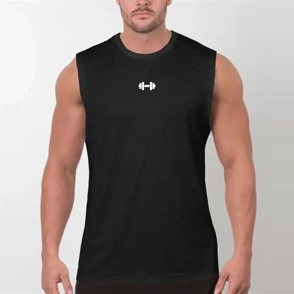Summer Gym Vest Mens Bodybuilding Sleeveless Sports Tank Top Quickdrying Mesh Fitness Running Tops Training Clothes 260320