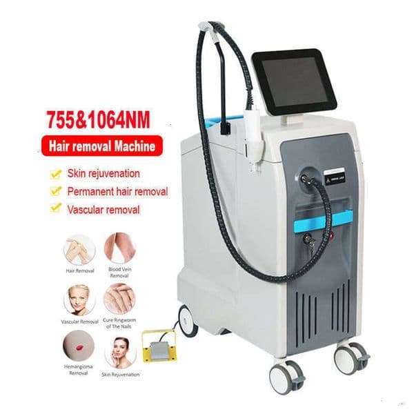 Professional Alex Andrite Laser Hair Removal Machine 755Nm Tattoo Removal Machine