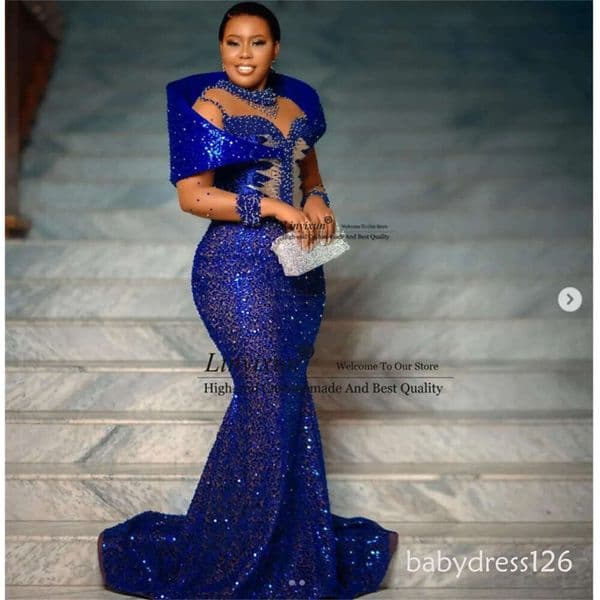 Elegant Orange Mermaid Prom Dresses Halter Sleeveless Appliques Tulle Customized Evening Party Gowns Plus Size robes de soiree M25 ZD19