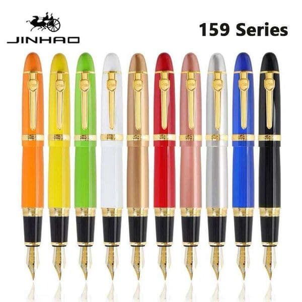 Jinhao 159 Fountain High Quality Metal Luxury Elegant Executive Pen Writing Inking Pens Office School Supplies Stationery 26Y0325