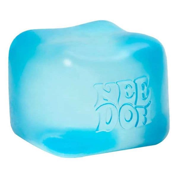 Schylling NeeDoh Nice Squeeze Toy with Super Solid Squish Stress Relief Anxiety Sensory Tool - 225 Cube C260325 C260327
