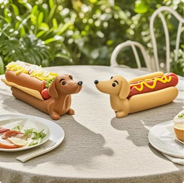 Dinner Plat Cute Shaped Sandes Puppy Dinnerplate Home Decor Dachshund Tray Dogs Sushi Serving Candy Dish 260325