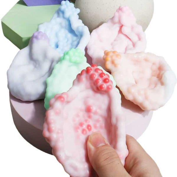 Creative Soft Stress Relief Ball DIY Rubble Ice Skin Adhesive Handball for Desktop Squeezing Soothing Toy Party Birthday Gift C260325 C260327