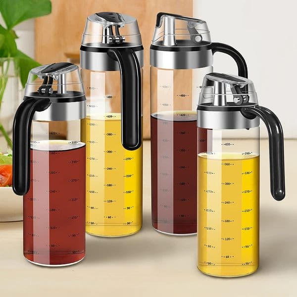 Cooking Seasoning Bottle Dispenser Sauce Bottle Glass Storage Bottles For Spice Glass Oil Spray Vinegar Creative Kitchen Tools 260316