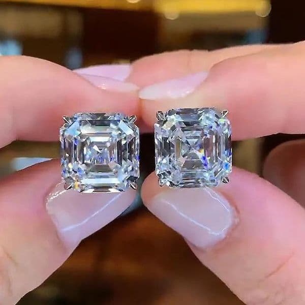 Stud Earrings moissanite Stud Earring original 925 sterling silver Party Wedding Earrings for Women Bridal Jewelry Gift