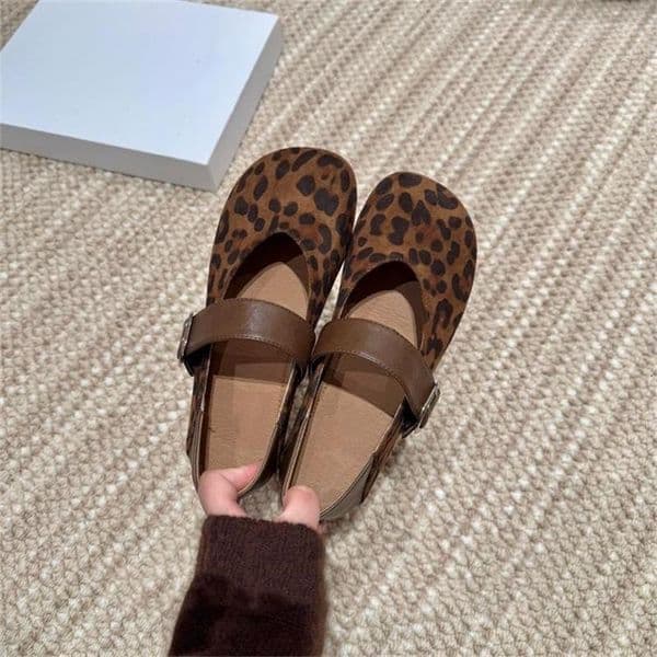 Ddmysports Retro Shallow Mango Toe Women S Casual Loafers Spring New Model Single Strap Soft Soled Mary Jane Shoes Outdoor Shoes