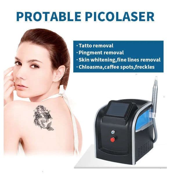 Best Professional Portable Picosecond Laser Carbon Peeling Nd Yag Laser Pigment Tattoo Removal Pore Remover Whitening Machin