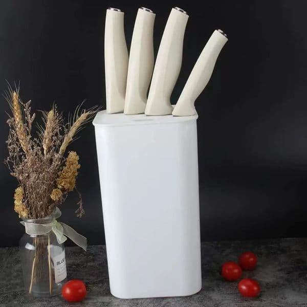 Inserted Cutter Holder Square Multifunctional Cutter Block Space Saving Quick Access Kitchen Utensil Organizer 260324