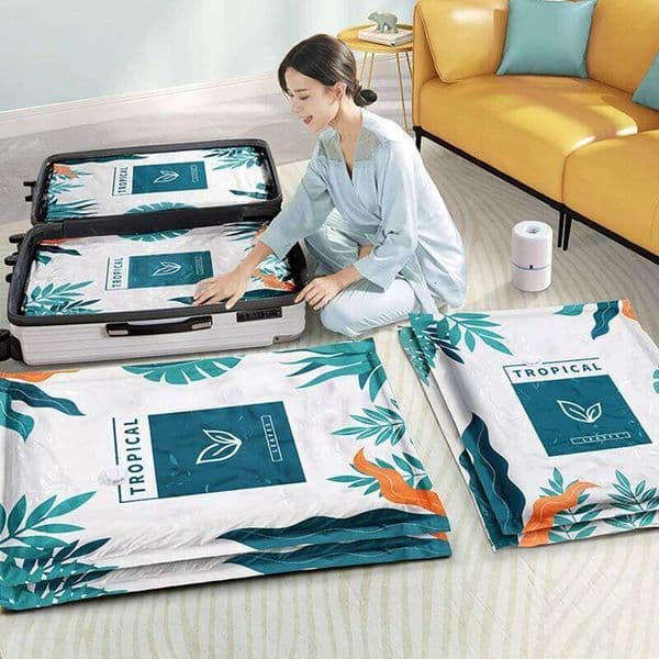 Oversized Vacuum air extraction compressionbag Waterproof wearresistant clothing storagebag Luggage household travel storagebags 26Y0325