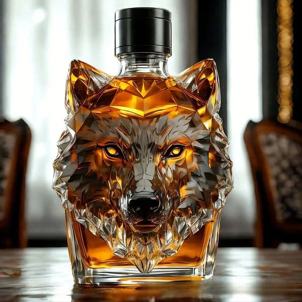 300350 ml Wolf Head Shape n Whiskey Decanter Leakproof Seal Wine And Accessories for Fathers Day Gift 260325