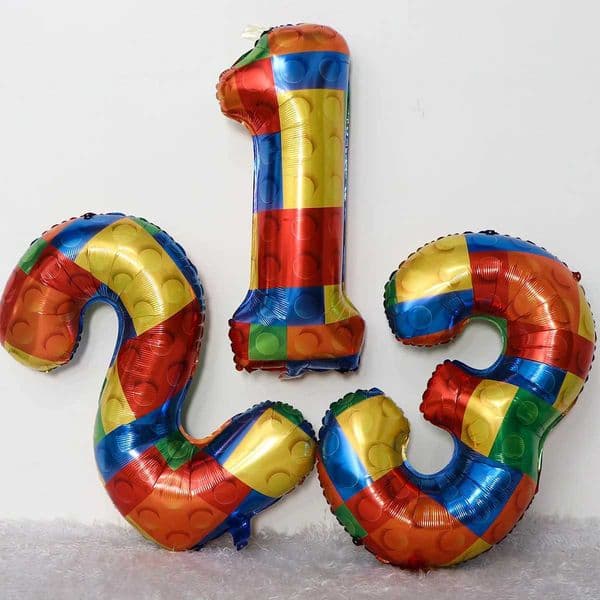 32 inch block printed aluminum film digital balloon birthday themed party anniversary decoration S25128