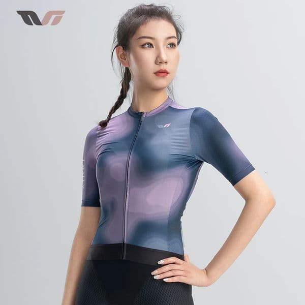 ROCKBROS TVI Women Bicycle Jerseys Short Sleeves Bike T-shirts Tops Summer Quick Dry Anti-sweat MTB Road Sports Cycling Jersey 260324BJ