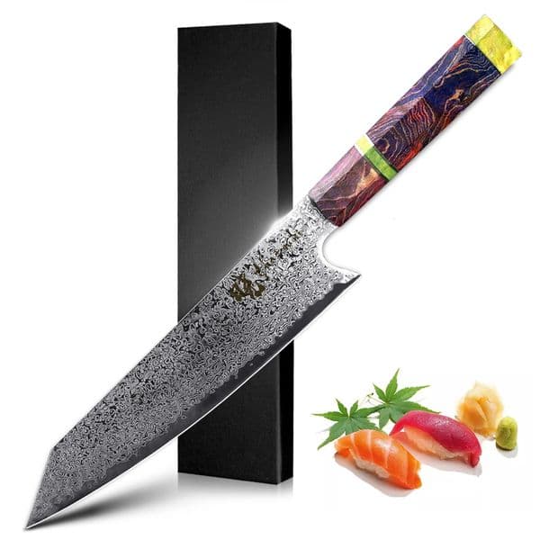 Damascus Knife Kitchen Japanese Style VG10 67 Layers Stainless Steel Knives Ergonomic Handle 260325