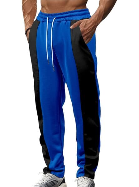 2026 Men's European Essential Pants And American Spliced Trendy Street Sports Casual Pants