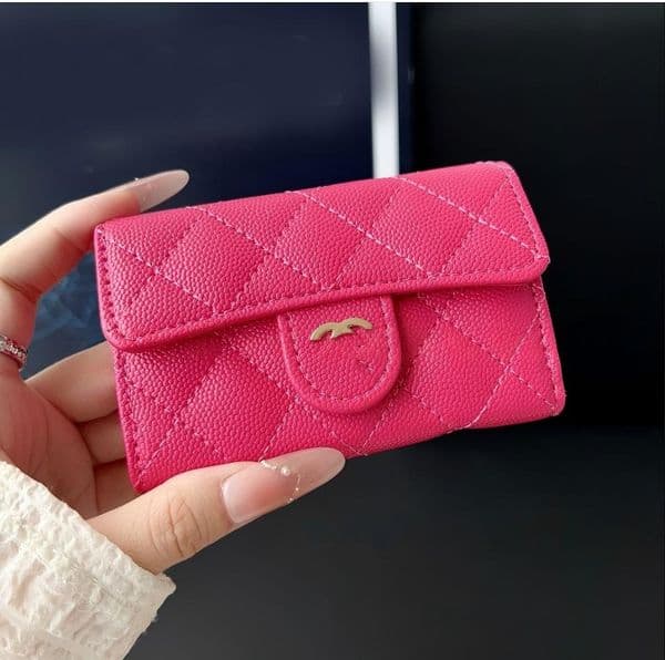 Designer Credit ID Card Holder Purse Luxury Sheepskin Leather Wallet Money Bags Plaid Cardholder Case for Men Women Handbags accessories Mini Bag