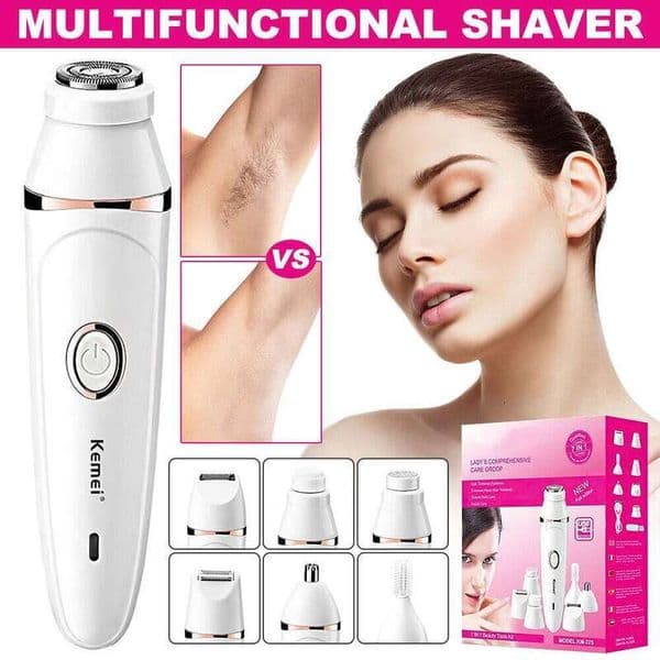 Epilator Multifunctional Shaver Seven In One Full Body Wash Set KM Hair Removal Device