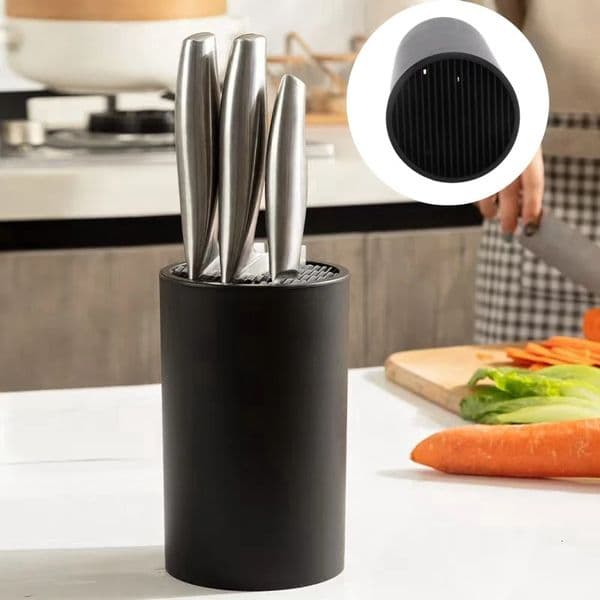 6 Styles Knife Holder Inserted Knives Storage Stand Fruit Knife Cleaver Chop Bone Knife Scissors Organizer Kitchen Accessories 260324