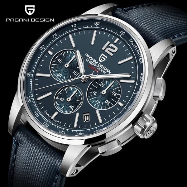 PAGANI Fashion Casual Men Quartz Watches VK63 100M Water Resistant Sapphire Glass Stainless Steel Watches 260324