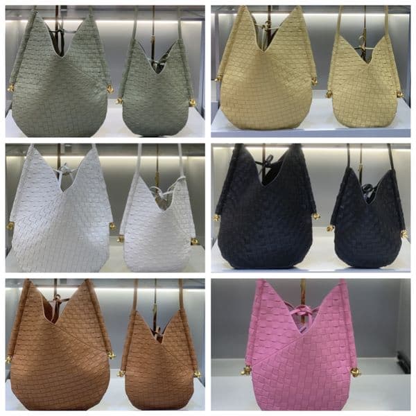 Solstice designer Leather Diamond Pattern Open Pocket Solid Color Women's Handbag Shoulder Bag Crossbody Bag Flat Bag Black White Green Yellow Brown Barbie Pink