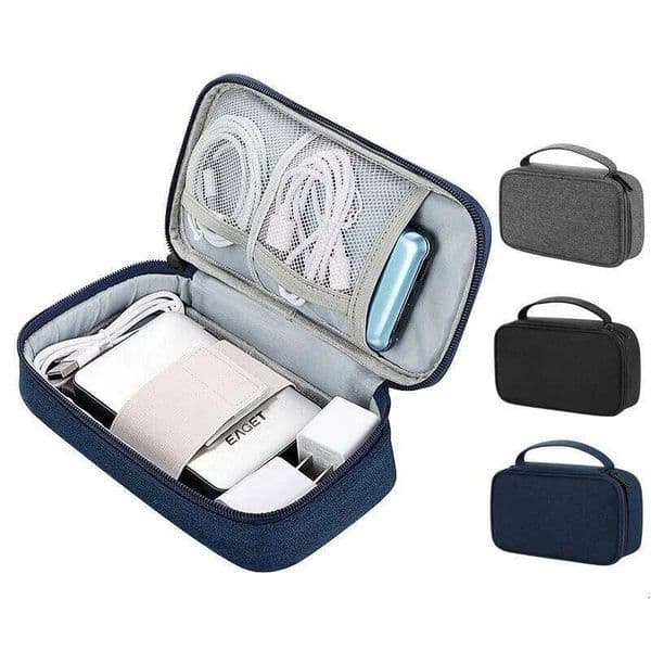 Large Size Travel Cable Organizer Pouch Carry Case Portable Waterproof Storage Bag for Data Cord Earphone 26H0325