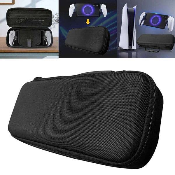 EVA Carrying Bag Shockproof Hardshell Anti-drop Travel Storage Case with Mesh Pocket for PS5 Portal Gaming Accessories 26H0325