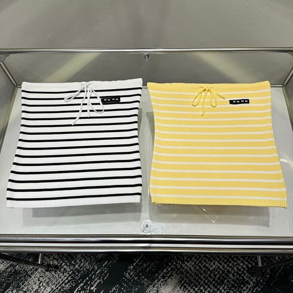 Women Knitted Striped Tube Top Sexy Off Shoulder Bodycon Bandeau Chic Nightclub Party Strapless Top