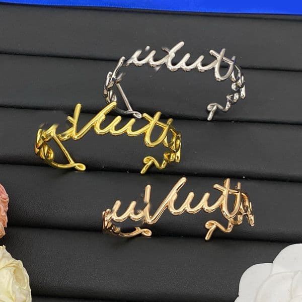 Designer Bangles Luxury Letter Rope Charm Bracelets Gold Silver Wristband Cuff Open Bangles For Women Men Party Fashion Diamond Jewelry Birthday Gift