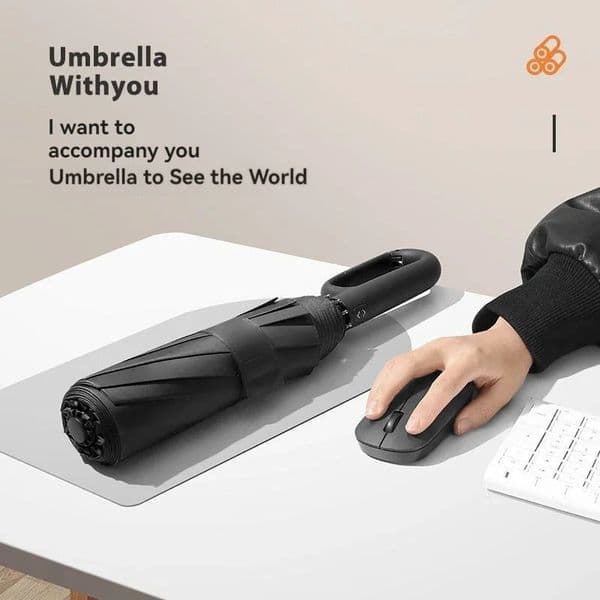 Fully Automatic Umbrella for Men And Women with Ring Buckle n Large Rib Strong Sunshade Double Folding Compact 260325