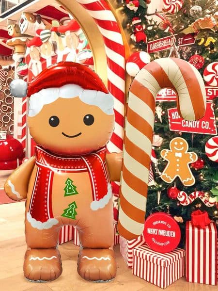 1/2pcs Christmas aluminum foil balloons suitable for Christmas parties New Year decorations candy partiesgingerbread parties S25128