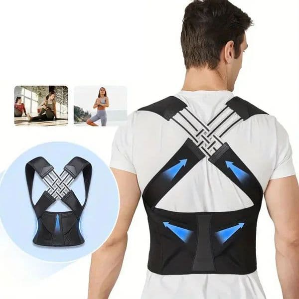 Back Brace Posture Corrector for Women Men Back Lumbar Support Shoulder Posture Support for Improve Posture Back Pain Relief 260324